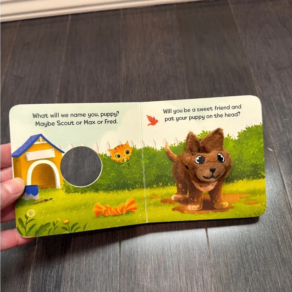 Puppy Love Finger Puppet Small Children's Board Book